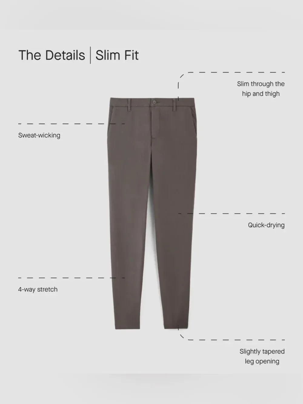 New Everlane THE PERFORMANCE CHINO Slim Fit in Black Size 33 X 34